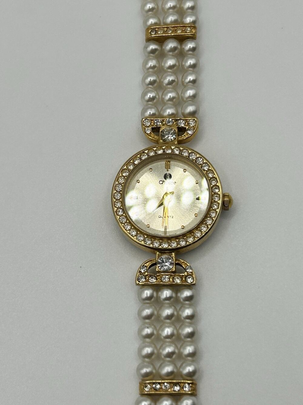 Vintage “Choice “ Faux Pearl Watch